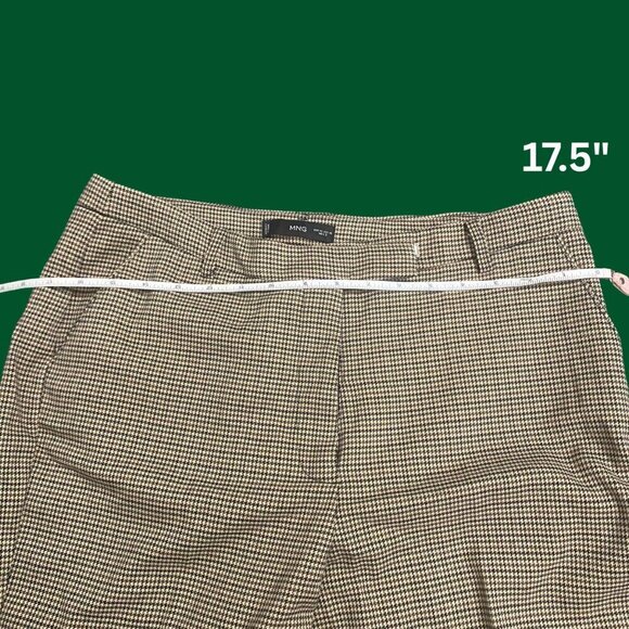 Mango MNG Houndstooth Ankle Pants – Women’s Size 10 – Tailored Trousers - Picture 5 of 11